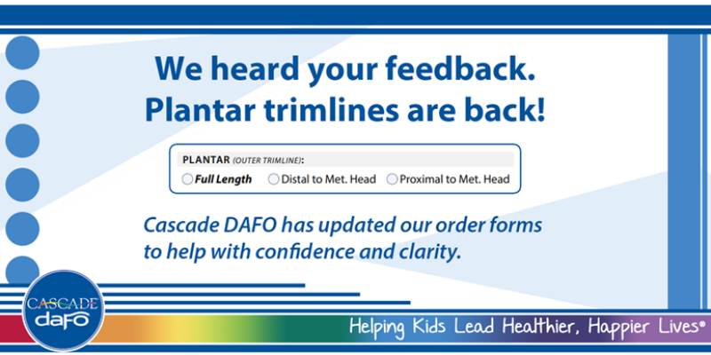 We heard your feedback. Plantar trimlines are back!